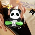 thumbnail image 4 of Funny Creative Pull Play Fan Keychain Cartoon Mini Key Press Fans Panda Toy Hand Chains L8v7, 4 of 5