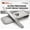 Matte Gray, variant on Beauty Power Slant Tip Eyebrow Tweezers - German Stainless Steel - Precision Hair Removal with Case, Splinter Tool (Gold)