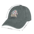 thumbnail image 2 of Shun The Non Believer Gray Hat Adjustable Funny Fashion Unisex Baseball Cap for Men Women, 2 of 7