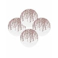 thumbnail image 7 of 15 Inch Round Placemats Set of 4, Brown Eucalyptus Leaves Non Slip Heat Insulation PP Table Mats, Spring Leaves Plants Country Washable Place Mats for Kitchen Dining Party Table Decor, 7 of 7