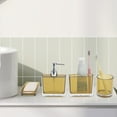 thumbnail image 4 of Unique Bargains 4Pcs Lightweight Bathroom Accessories Set Brown, 4 of 4