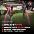 thumbnail image 2 of PowerNet Portable Softball & Baseball Batting Practice Pitching Screen, 7-FT I-Frame or A-Frame Pitching Net, 2 of 13