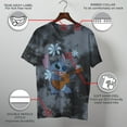 thumbnail image 3 of Men's Lilo & Stitch Floral Ukulele Dance Graphic Tee Black/Charcoal 2X Large, 3 of 9