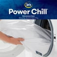 thumbnail image 4 of Serta Power Chill Mattress Pad, 18" Deep Elastic Fitted Pillow Top Cover, Twin, White, 4 of 8