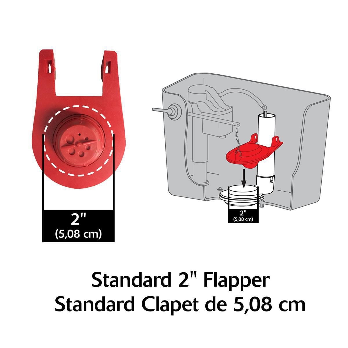 Standard 1-inch Complete Toilet Repair Kit - Fixes Running, Noisy, Slow Refill, and Weak Flush Toilets (4010MP)