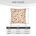 thumbnail image 4 of Bingfone Red Wine Linen Throw Pillow Covers Cushion Case Pocket Button Vintage Farmhouse Pillowcase for Sofa Couch Bed 16"x16", 4 of 9