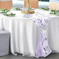thumbnail image 6 of Hemerocallis Purpurea Yarn Square Table Runner, Kitchen Table Matching for Daily and Holiday Seasonal Indoor or Outdoor Party (18X108). House Decor, 6 of 7