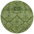 thumbnail image 2 of Addison Rugs Chantille Indoor/Outdoor Transitional Floral Olive Washable Round Rug, 8' x 8', 2 of 6