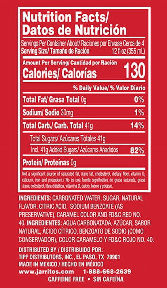(8 pack) Jarritos Fruit Punch Soda, 1.58 qt (1.5 Liter), 1 Count
