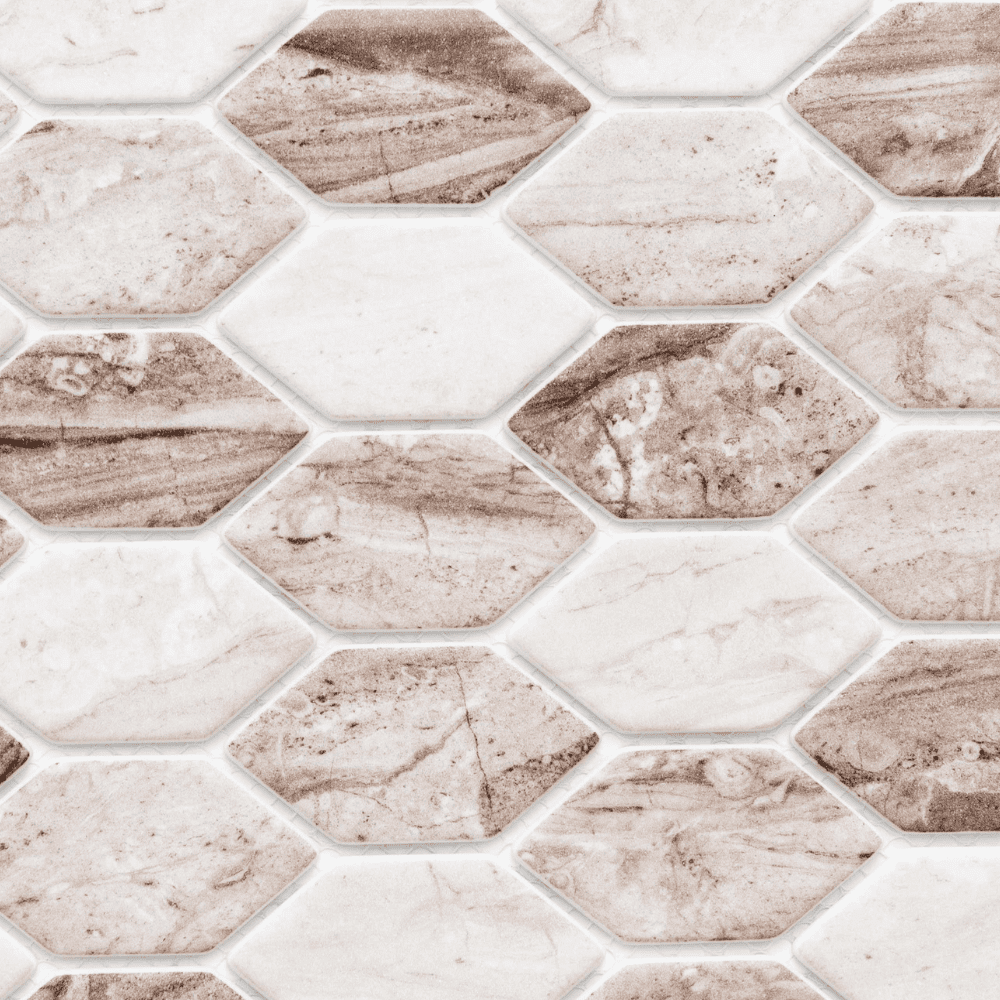 The Tile Life Recycled Serenity 4" x 4" Cafe Matte Glass Mosaic Tile Sample, 1 Piece