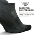 thumbnail image 4 of Feetures Elite Max Cushion No Show Tab Ankle Socks - Sport Sock with Targeted Compression - Grey, L (1 Pair), 4 of 5