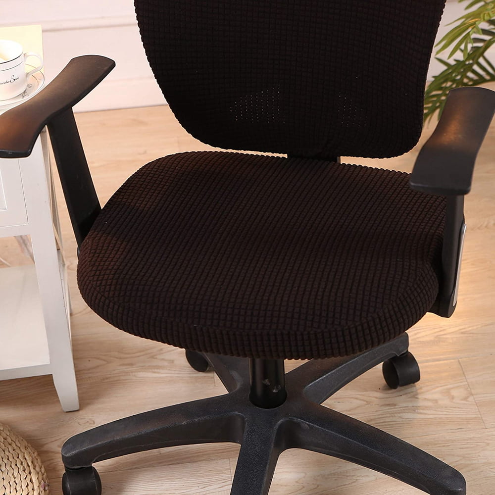 AUGIENB Removable Office Chair Cover All Season Computer Chair Seat Cover Case Stretchable with Headrest Covers Black Blue Red Coffee Green Walmart