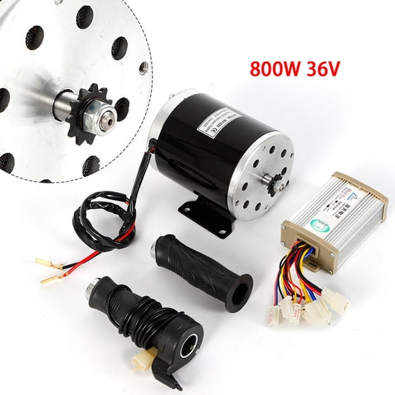 800W 36V For Go-kart Ebike Electric Scooter Motor For W/Control Box And Throttle for Tricycles, Bicycles