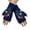 Navy, variant on Women Fingerless Gloves, Floral Bee Embroidery Half Finger Knit Wrist Gloves for Women, Autumn Winter Warm Fingerless Gloves for Typing and Commuting, Crocheted Lace Trim Knit Wrist Warmers Black