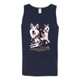 thumbnail image 2 of Wild Bobby, If It's Not an Alaskan Malamute It's Just a Dog Gift, Men Graphic Tank Top, Navy, X-Large, 2 of 4