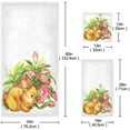 thumbnail image 2 of Vintage Easter Bunny and Flower White Soft Decorative 3 Pieces Towels Set, 1 Bath Towel+1 Hand Towel+1 Washcloth, Multipurpose for Bathroom, Hotel, Gym, Spa and Kitchen, 2 of 5