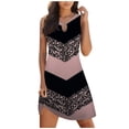thumbnail image 2 of AYA Robe Débardeur Sans Manches à Goutte Tendance pour Femmes, Robe d'Été Bohème à Imprimé Floral, Mini-Robe Décontractée de Plage, Robes d'Été, 2 of 3
