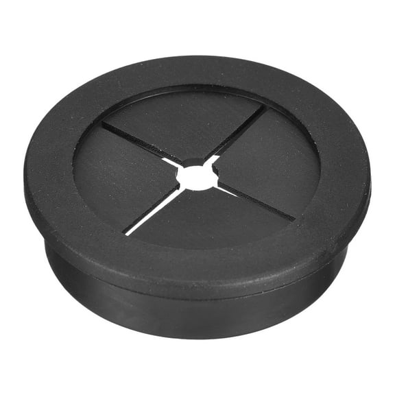 Uxcell 1 Pack Cable Cord Grommet, 1-9/16 Inch Desk Grommet Flexible Rubber Grommets, Black