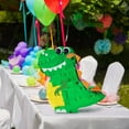 thumbnail image 2 of Dinosaur Pinata for Dinosaur Theme Party Favor with Smile & Yellow Belly, Birthday Anniversary Celebration Party Supplies (16.5 x 13.5 x 4 inches), 2 of 7