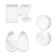 thumbnail image 2 of Molde de silicona epoxi de 3 piezas para hacer colgantes de cristal, para manualidades de resina caseras (estilo mixto), 2 of 7