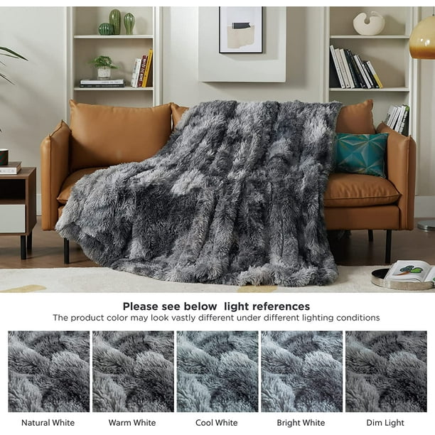 Htooq King Size Faux Fur Blanket