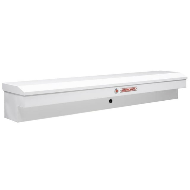 Weather Guard Tool Box 165-3-04 Lo-Side; Single Lid; Powder Coated; White; Steel; 7 Cubic Feet Capacity