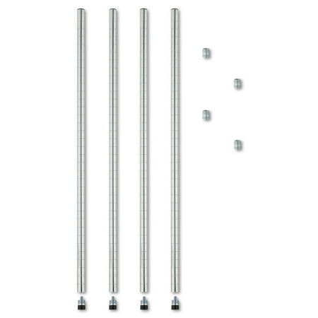Alera Stackable Posts For Wire Shelving, 4pk