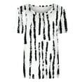 thumbnail image 4 of Turilly Women's Casual T-Shirt Fashionable Printed Short Sleeved Crewneck Graphic Tees Tops, 4 of 4