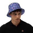 thumbnail image 4 of Kll Flamingo Bucket Hat for Women Men Packable Travel Beach Sun Hat Outdoor Rave Accessories Reflective Fisherman Cap, 4 of 6