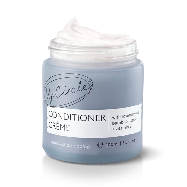 UpCircle Acondicionador en crema con aceite de romero + vitamina E - Formulación suave para reparar + proteger - Extracto de bambú + cáscara de naranja - Vegano natural + libre de crueldad