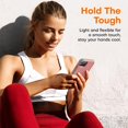 thumbnail image 6 of Compatible with iPhone 12 Pro Max Case, [10 FT Military Grade Drop Protection] [3 in 1 Heavy Duty] Anti-Slip Shockproof Full Body Protective Frosted Phone Case for iPhone 12 Pro Max - Pink/Mint, 6 of 13
