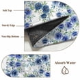 thumbnail image 6 of Kitchen Mats for Floor 3x5 Ft, Navy Blue Roses Non Slip Area Rugs for Kitchen Bedroom Entryway, Spring Floral Elegant Pastoral Botanical Washable Carpet Runner Rug Floor Mats for Bedroom Home Decor, 6 of 8