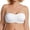 White, variant on Bandeau Strapless Bra Full Coverage Underwire Convertible Bras for Plus Size Women Removable Pad White,34DD