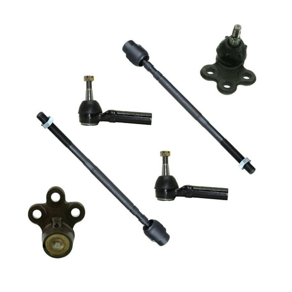 PartsW 6 Piece Kit Front Inner and Outer Tie Rods Lower Ball Joints Fits select: 2000-2010 CHEVROLET IMPALA, 2006-2007 BUICK LACROSSE