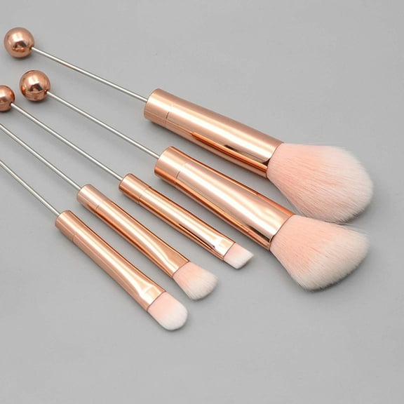5Pcs Beaded Eyeshadow Brush Eye Makeup Brush Set for Sisters Girlfriend Women