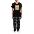 thumbnail image 4 of CafePress - Vintage Pink Royal Crown Pajamas - Women's Short Sleeve Print T-Shirt and Pants Dark Cotton Pajama Set, 4 of 7