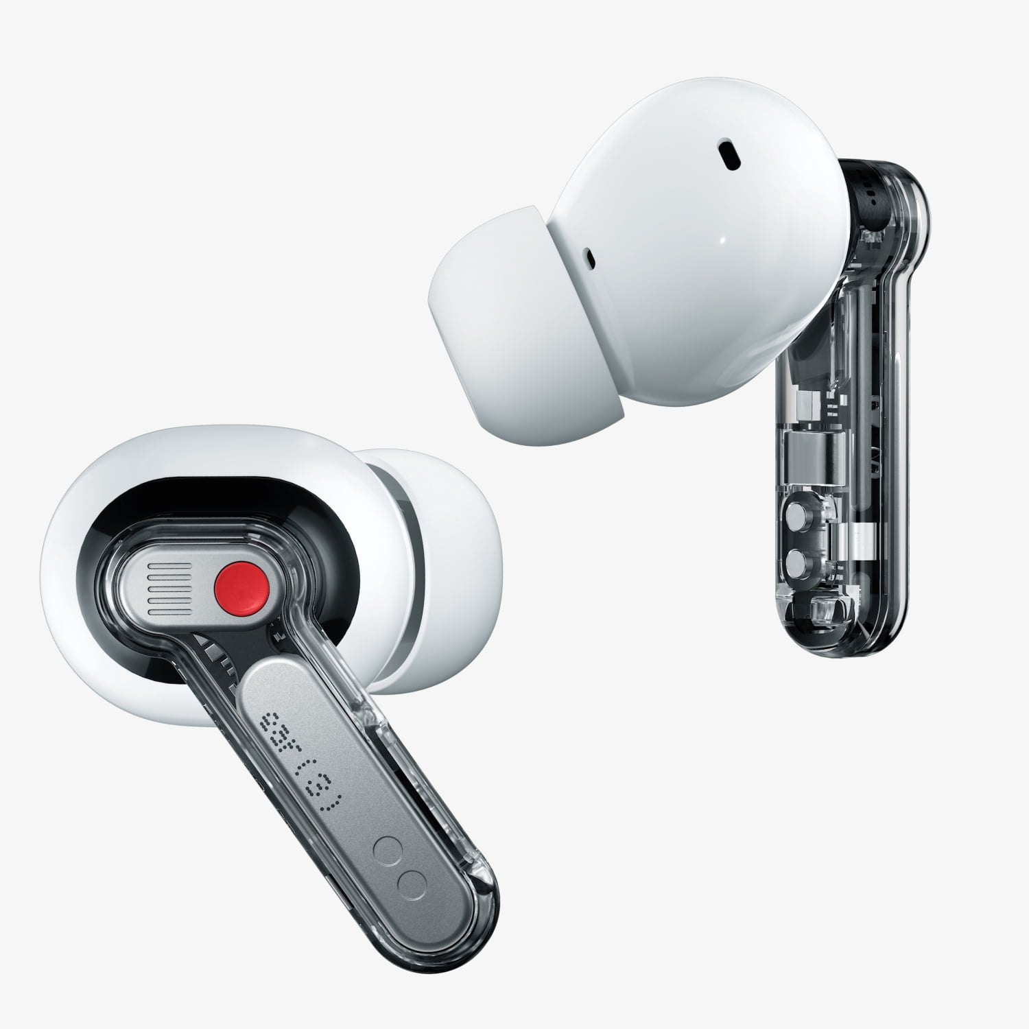 Nothing Ear (3) Wireless Earbuds Super Mic 45dB Hybrid Active Noise Cancelling Bluetooth Headphones Hi-Res 6 Mics, 12mm Dynamic Bass Boost, Dual Connect ANC Sport Ear Buds for iPhone Android, White