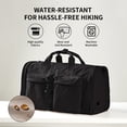 thumbnail image 4 of Bolsa de viaje plegable AJI, bolsa de fin de semana de moda de gran capacidad, bolsa con asa, bolsa de gimnasio deportiva ligera con compartimento para zapatos separado, 4 of 4