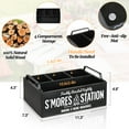 thumbnail image 2 of Somre's Station, Farmhouse S'mores Bar Holder with Handles - S'mores Accessories Organizer for S'mores Supplies and Kit - Serving Tray for S'mores Maker, 2 of 7