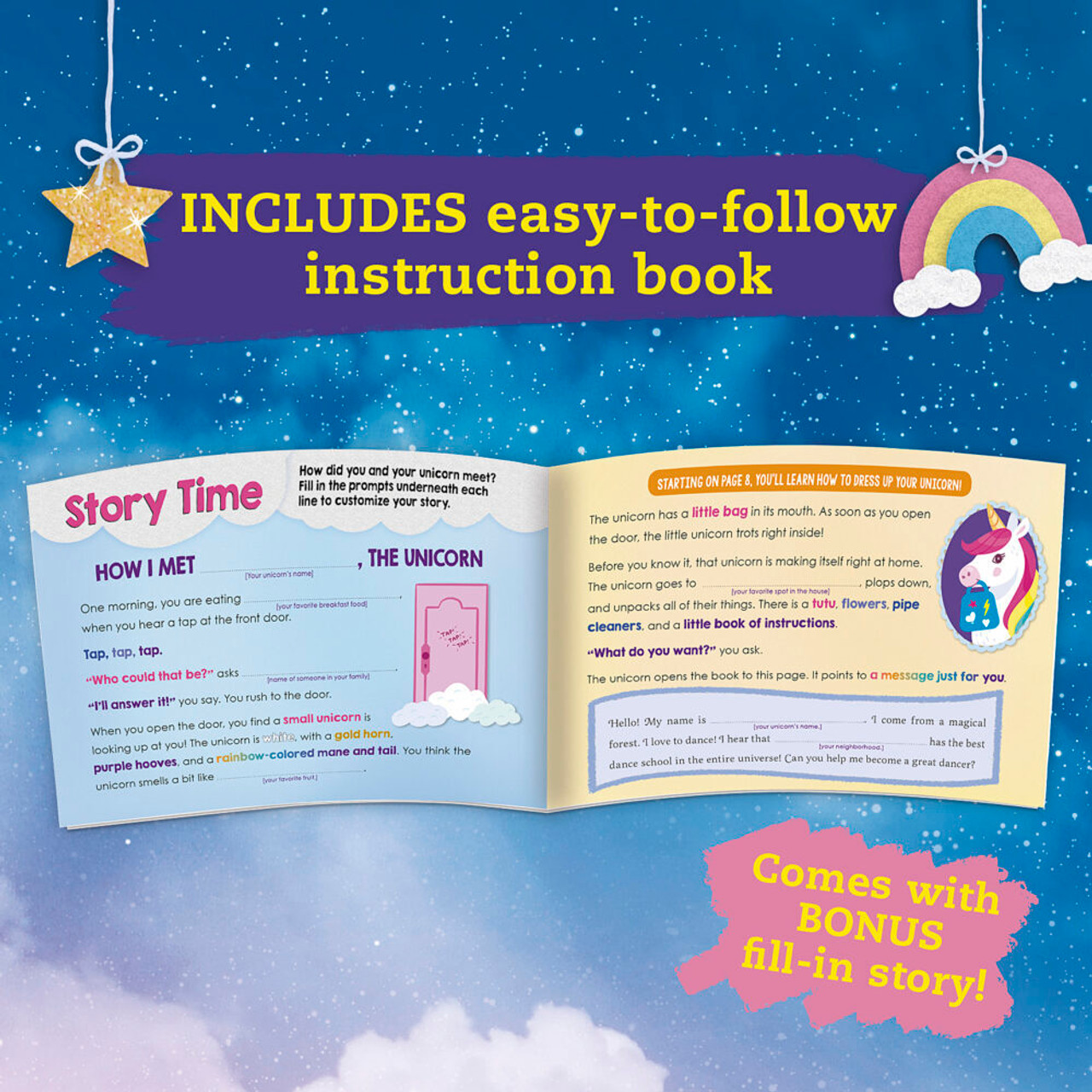 Klutz Jr. Craft & Snuggle: My Pet Unicorn Book & Craft Kit