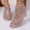 Beige, variant on Womens Jelly Sandals Wedge Heel Platform Summer Shoes For Women High Top Hollow Out Closed Toe Slip On Casual Beach Shoes US: 8 Beige