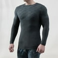 thumbnail image 2 of Fesfesfes Long Sleeve Shirt for Men Casual Solid Round Neck Pullover Long Sleeve Sweater Slim Fit Bottoming Knit Top On Sale, 2 of 6