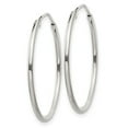 thumbnail image 5 of Auriga Fine Jewelry 925 Sterling Silver 1.3mm Hoop Earrings for Women (L-26mm, W- 26mm), 5 of 5