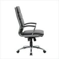 thumbnail image 2 of Pemberly Row Fauteuil de Direction Moderne Rembourré, Fini Noir, 2 of 6