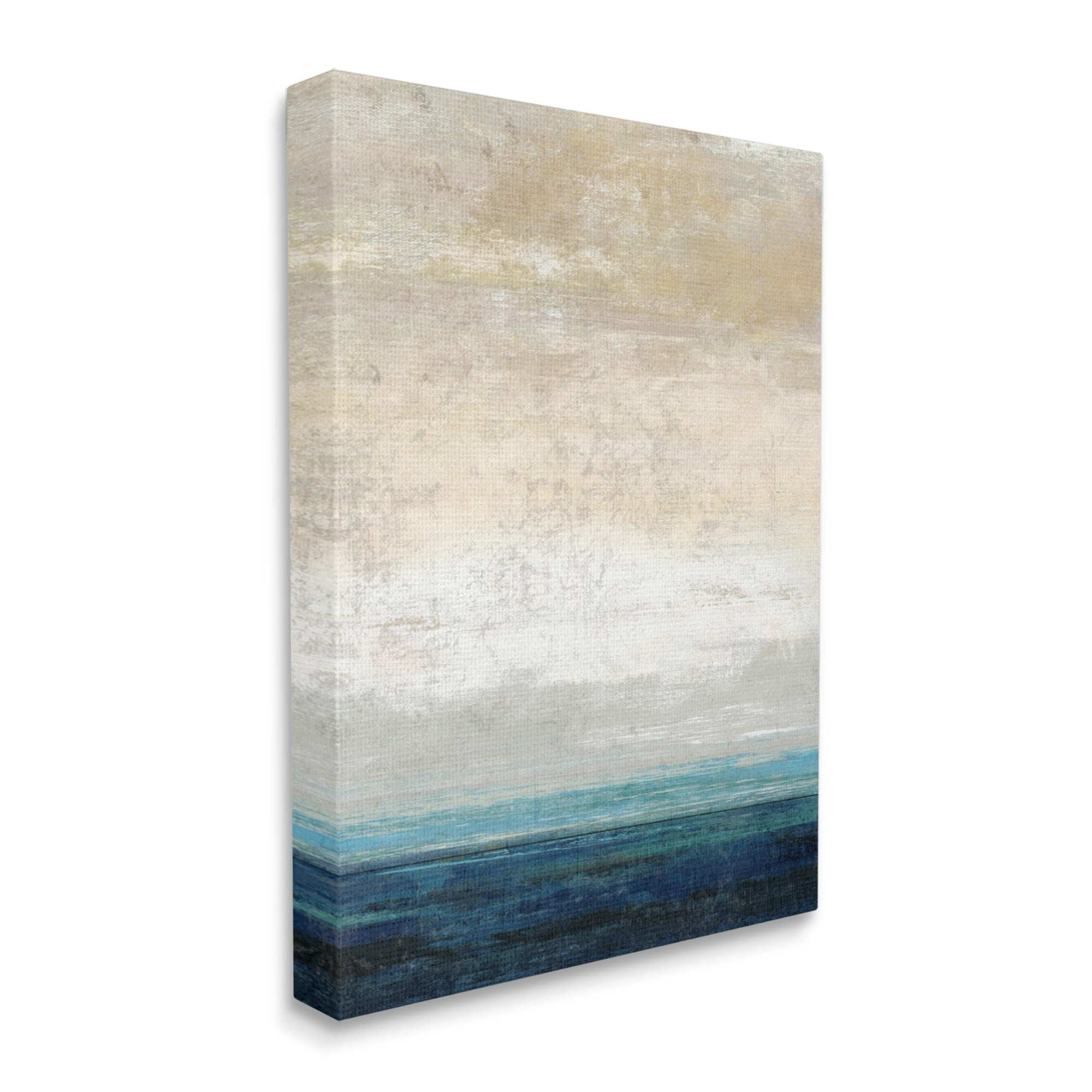 Stupell Industries Flipped Sea Horizon Abstract Sand Sky Viewpoint,24 x 30, Design by Suzanne Nicoll