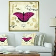 thumbnail image 3 of Red Farmhouse Butterfly - Farmhouse Framed Canvas, 3 of 3