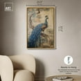 thumbnail image 5 of Glistening Peacock Canvas Retro Japanese Art Prints by Art Remedy, Gold Frame, 24" x 36", 5 of 7