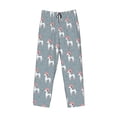 thumbnail image 2 of Vsdgher Cartoon Poodle Dog Print Mens Pajama Pants Sleep & Lounge Pants, PJ Bottoms With elastic waistb and Pockets, 2 of 5
