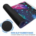 thumbnail image 6 of Long Mouse Pads for Desk,Neon Feather with Dots Pattern Desk Mats on Top Of Desks, Desk Mouse Pad Extra Large with 3mm Non-Slip Base and Stitched Edge for Gaming,Office,Work,Home 31.5"x11.8", 6 of 6