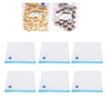 thumbnail image 4 of 6 Pcs Sacs à Fermeture Éclair sous Vide Scelleuse Alimentaire Sacs Réutilisables avec Fermetures Éclair à Double Couche pour la Conservation des Aliments, 4 of 7